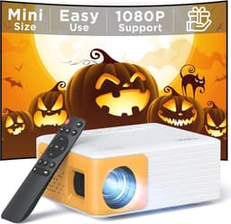 Mini Beamer 1080P Projector - Draagbare Projector voor Mobiele Telefoon, PC en Spelconsoles — thumbnail 1