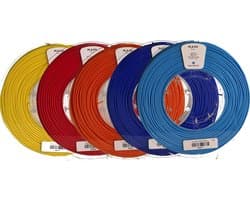 Kexcelled PLA - Combideal 5 x 500g (2,5kg) - Geel, Rood, Oranje, Blauw, Hemelblauw - 1.75mm VOORJAARSACTIE!