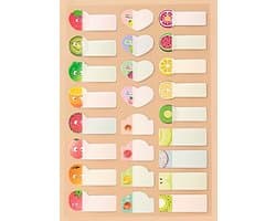 Ainy Naamstickers Kinderen Fruit - set van 100 waterproof zelfklevend etiketten stickers om je schoolspullen, bullet journal, fotoalbum, laptop, telefoon, en waterfles persoonlijk te markeren | Naam stickers Post It voor jong en oud