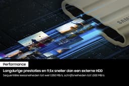 Samsung Portable T7 Shield - Externe SSD - USB C 3.2 - Inclusief USB C en USB A kabel - Geschikt voor iPhone USB C - 1 TB - Zwart — thumbnail 5