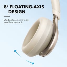 soundcore Space One by Anker - Draadloze Over-ear Koptelefoon - Headphones - Active Noise Cancelling, Multipoint Connection, 55 uur accuduur, Bluetooth 5.3, LDAC, Hi-Res Certified — thumbnail 12