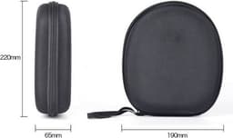 Koptelefoon Hoes - Harde Beschermhoes - Koptelefoon Case - Headphone Case - Koptelefoon Hoesje - Beschermhoes - Draagtas - On-Ear/Over-Ear -Waterdicht -Stootvast - Voor De Meeste Merken/Bluetooth/Hifi/Bedrade Hoofdtelefoon/Gaming-Headset - Zwart — thumbnail 5