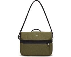 Pacsafe Metrosafe X Messenger Laptoptas - 8 L - Geschikt voor 12 inch laptop - RFID-blokkerend - Rugzak - Rugtas - Anti-diefstal - Schoudertas - Groen