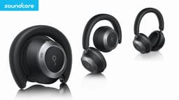 Soundcore Space One Pro by Anker - Draadloze Over-ear Koptelefoon Zwart - Headphones - Active Noise Cancelling, Multipoint Connection, 60 uur Accuduur, Bluetooth 5.3, LDAC, Hi-Res Certified, klein opvouwbaar — thumbnail 5