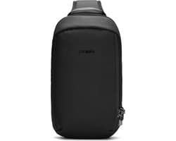 Pacsafe EXP Slingpack - 10 L - Slingrugzak - RFID-blokkerend - Anti-diefstal - Backpack - Geschikt voor 12-inch laptop - Beveiligde Reistas - Waterafstotend - Zwart