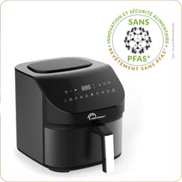 Little balance 8704 Airfryer - XXL mand - inhoud 7 liter - 1300 gram frites -10 programma's - PFAS vrij — thumbnail 5