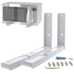 Magnetron Beugel Wit - Magnetron Beugels - Ophang Steunen - Ophangbeugel - Magnetron Ophangen - Verstelbare Wandmontage - Max 40 kg - Ruimtebesparend - Inclusief EBOOK — thumbnail 1
