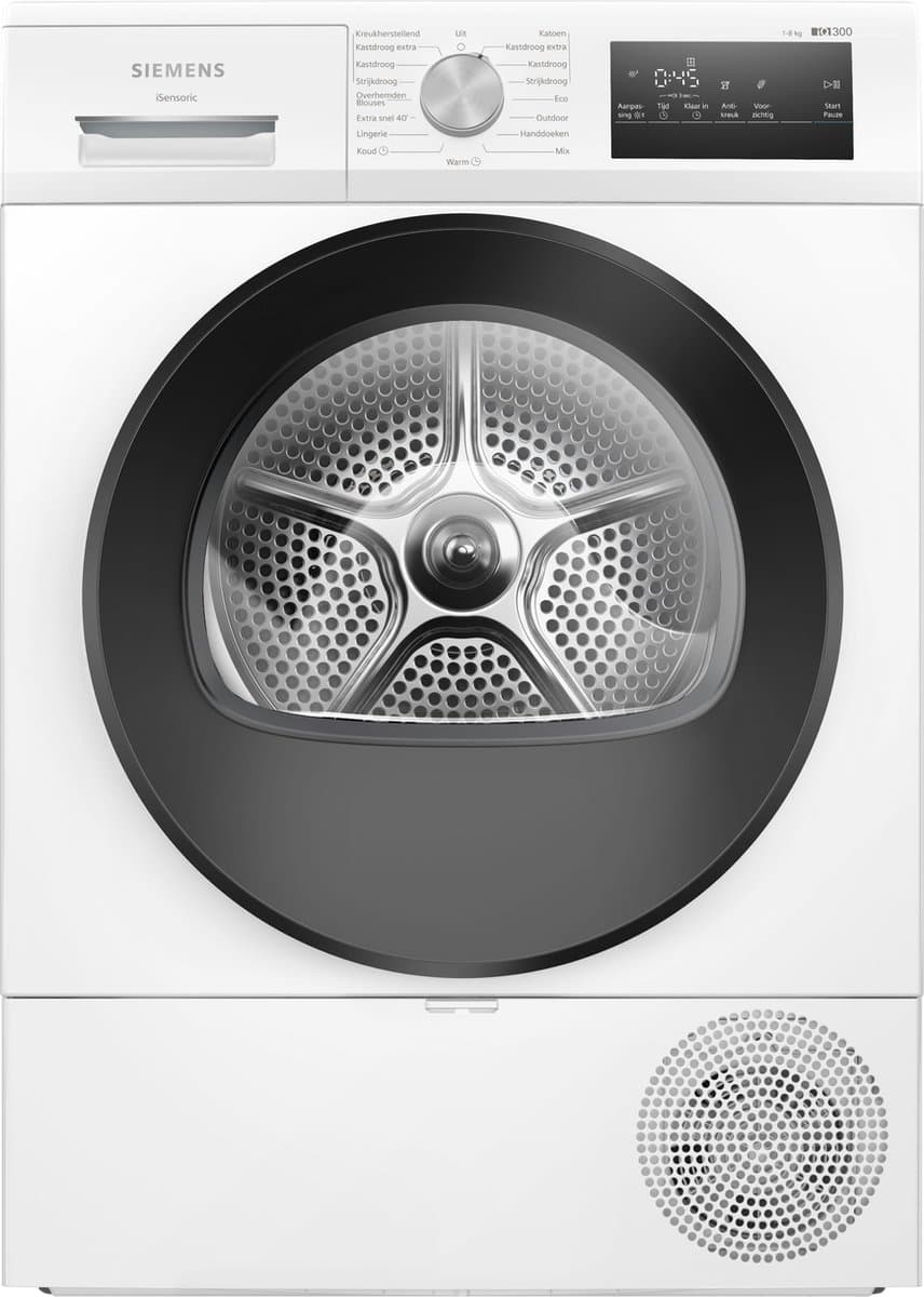 Siemens WT45H20ONL - iQ300 - Wasdroger - Warmtepompdroger - 8 kg - Zeer stil - Uitstekende droogresultaten met autoDry - Outdoor-programma: veilig drogen van waterafstotende kleding en buitenkleding — afbeelding 1