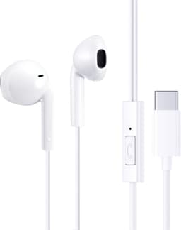Oordoppen met draad - Met Microfoon - voor Muziek - Wit - USB-C - Type-C - Oortjes (Zonder DAC-chip) — thumbnail 1
