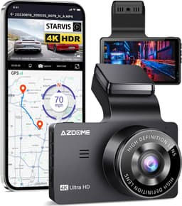 AZDome M63 Pro 1CH 64gb dashcam - Ultra 4K resolutie - 170 graden kijkhoek - Wifi - Gps - Parkeermodus - Inclusief 64gb Micro SD kaart - 3,0 inch Ips Lcd - dashcam voor auto — thumbnail 2
