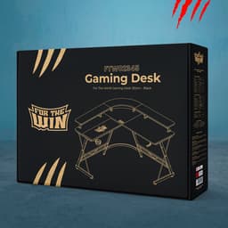 For The Win Hoekbureau - L-Vormig Game Bureau - 130x130x74 cm - Gaming Bureau met LED Verlichting - Incl. RGB Muismat - Monitor Standaard - Gaming Desk - Computer Tafel - Gaming Tafel — thumbnail 5