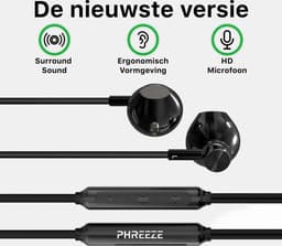 Phreeze EP20 Oordopjes met Draad - Geschikt voor Apple iPhone Oortjes - Lightning Aansluiting - Bass Boost - Microfoon - Voor 14 Pro Max en ouder — thumbnail 3