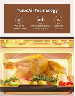 AirFryer XXL - Air Fryer - Heteluchtfriteuse - App control - Oven - Rotisserie - Dehydrator - Touch Screen - Turbo functie - 12 in 1 - 1700 watt — thumbnail 6