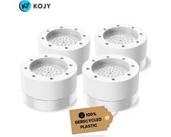 KOJY Wasmachine dempers - Verhoger - Stapelbaar - Wit - voor wasmachine en wasdroger