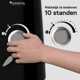 TurboTronic TT-007 / Keukenmachine - Staande Keukenmixer- keukenrobot -Foodprocessor - 5 Liter - 2000W - Zwart — thumbnail 4