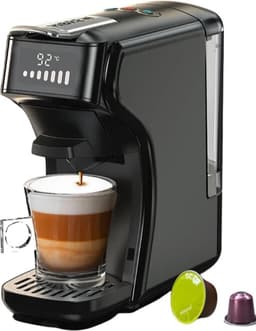 Dropon 6 in 1 Espressomachine - Capsule Koffiemachine - Cappuccino Dolce Gusto - Koffiecup machine - Dolce Gusto Apparaten- zwart — thumbnail 1