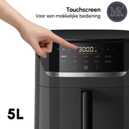 Maison & Kitchen Airfryer - Heteluchtfriteuse - PFAS-vrij - 1500W - 5L Inhoud - 80ºC tot 200ºC - Zwart — thumbnail 5