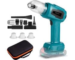 Instava - Accu Auto Stofzuiger zonder Accu - Geschikt voor Makita 18v Accu - Handstofzuiger Draadloos - Autostofzuiger - Kruimeldief - Mini Stofzuiger