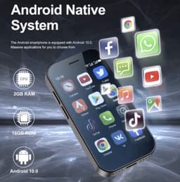 Medj - Mini smartphone- mobiele telefoon- superkleine -klein -4G -Snelste -mini- gsm -android 10 — thumbnail 2