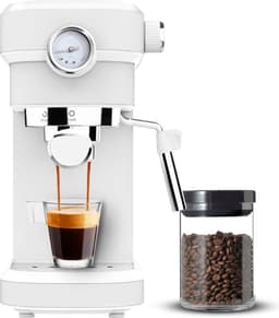 DailySupplies® Espressomachine - Koffiezetapparaat - Koffiemachines - Wit — thumbnail 2