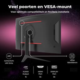 GAME HERO® Curved QHD VA Gaming Monitor - 32 inch - 165hz - 1ms — thumbnail 5
