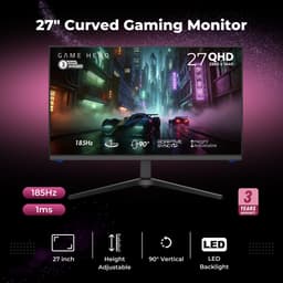 GAME HERO® 27 inch QHD IPS Gaming Monitor Draaibaar - 180hz - 1ms — thumbnail 2