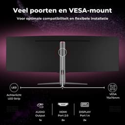 GAME HERO® 49 inch UltraWide Double QHD VA Monitor - 120Hz — thumbnail 5