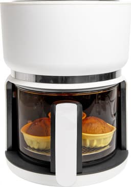 4SWISS ABB-G24 Pure Glass - Airfryer - Heteluchtfriteuse - 1200W - 3L - Touchscreen - Glazen bak - Wit — thumbnail 7