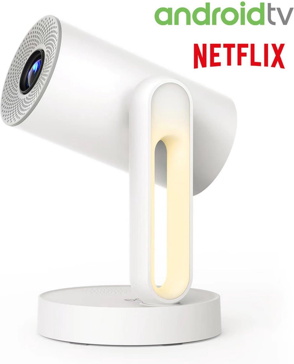 [Netflix & Android TV Certifie] ETOE Starfish Projector, Android TV 11.0, Dolby Digital, Touch Night Light, 140° Rotatie, 300 ANSI, 4K Decodering, Automatische Keystone Correctie, Ingebouwde Chromecast, 5W Luidspreker — afbeelding 1