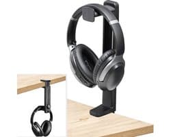 oCreon HS906 Hoofdtelefoonstandaard & Hanger 2-in-1 - Verstelbare Gaming Headset Houder met Kabelclip