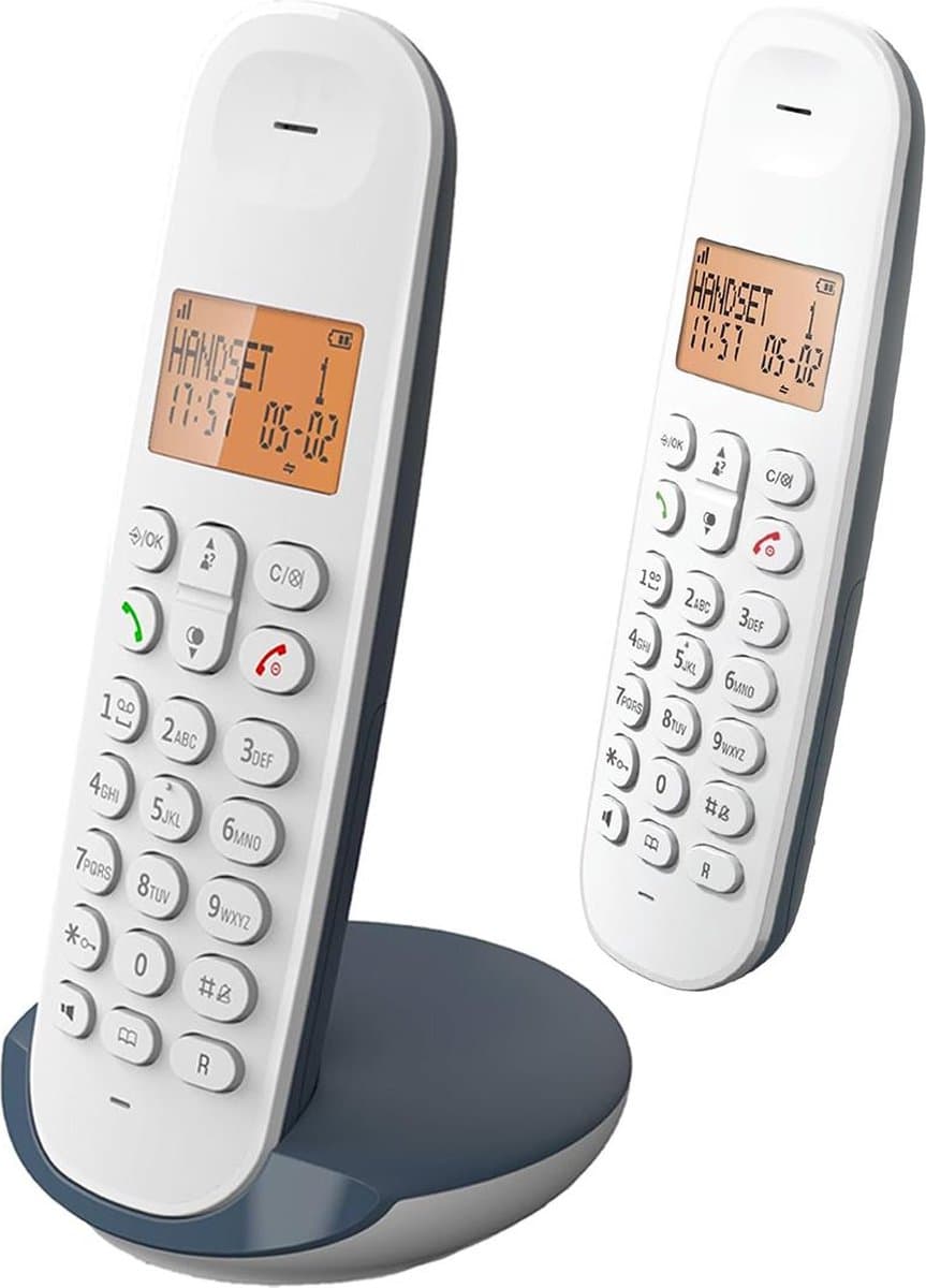 ApexArte® Huistelefoon - Senioren Telefoon Vaste Lijn - GSM - Wit — afbeelding 1