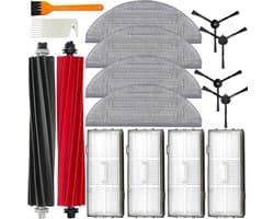 YONO Accessoires Set geschikt voor Roborock S8 - S8 Pro Ultra - S8+ - Hoofdborstel - Dweilpads - Borstels - Filters - 16in1