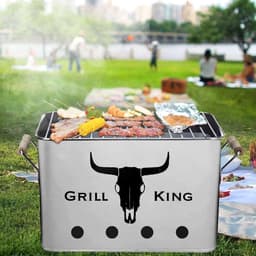 Grill King BBQ - Houtskool barbecue - Retro model — thumbnail 2