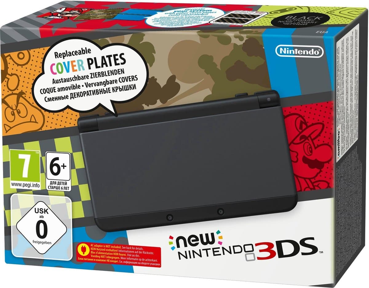 NEW Nintendo 3DS - Zwart — afbeelding 1
