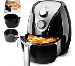 Monzana Heteluchtfriteuse - 3,6L anti-aanbaklaag 9in1 Functie - Zwart — thumbnail 6