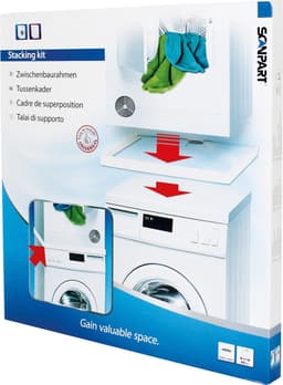 Scanpart tussenstuk voor wasmachine en droger - Geschikt voor AEG Bosch LG Miele Samsung Siemens Zanussi Whirlpool - Stapelkit - Universeel — thumbnail 7