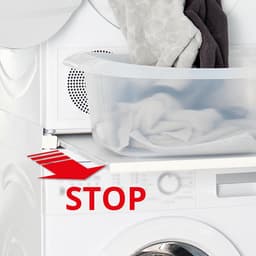 Scanpart tussenstuk voor wasmachine en droger met werkblad - Geschikt voor AEG Bosch LG Miele Samsung Siemens Zanussi Whirlpool - Stapelkit - Universeel — thumbnail 8