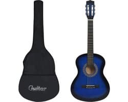 vidaXL - 8-delige - Gitaarset - klassiek - beginner - 3/4 - 36" - blauw