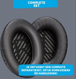Lederen Set Oorkussens - Geschikt voor Bose Koptelefoon QuietComfort 35 II, QC35II/QC35/QC25/QC2/QC15/Soundtrue/Soundlink Around-Ear II AE2 headphones, Vervangende Kussens Voor Hoofdtelefoon - 1 Paar — thumbnail 2