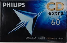 Philips CD 60 min Extra Chrome position type II cassettebandje — thumbnail 1