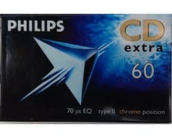 Philips CD 60 min Extra Chrome position type II cassettebandje