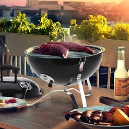 Ronde Zwarte Tafelbarbecue — thumbnail 2