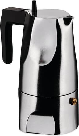 Alessi Ossidiana Percolator - MT18/3 - 3 kops - Aluminium - Zwart — thumbnail 4