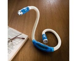 Vervormbaar LED leeslampje - Neklampje - 55 CM - Blauw
