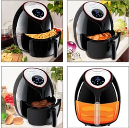 Monzana Hetelucht Friteuse - 6,5 L XXL LED & Timer 1850W - Zwart — thumbnail 14