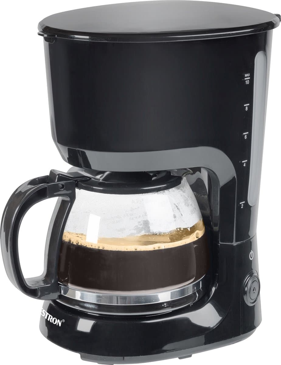 Bestron Koffiezetapparaat filterkoffie 750W - ACM750Z - 1,25L, 10 koppen - Camping geschikt - Glazen kan - 5 jaar garantie — afbeelding 1