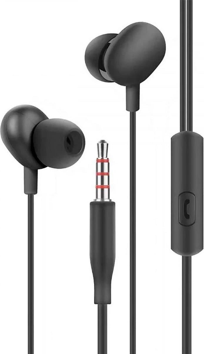 Fontastic 255441 In-Ear Headset - Oordopjes met microfoon - Zacht Zwart — afbeelding 1