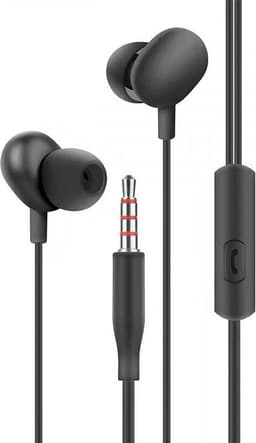 Fontastic 255441 In-Ear Headset - Oordopjes met microfoon - Zacht Zwart — thumbnail 1