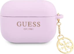 Guess Charms Silicone Case voor Apple Airpods 3 - Paars — thumbnail 1