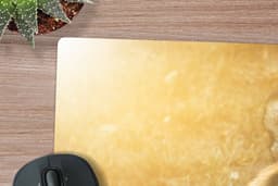 Muismat XXL 120x80 cm - Bureau onderlegger - Bureau mat Portret - Tijger - Zon - Bureaumat - Gaming mousepad xl - Bureaulegger groot - Computer deskmat — thumbnail 2